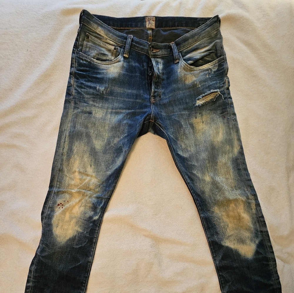 Prps 34x34 bleached distressed jeans 1% elastaine